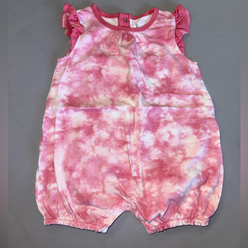 Pink Tie-Dye‎ Kids Romper